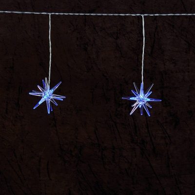 15Λ. LED Μπλε Αστερια Με Μετασχηματιστη 3,1m +3m Καλωδιο